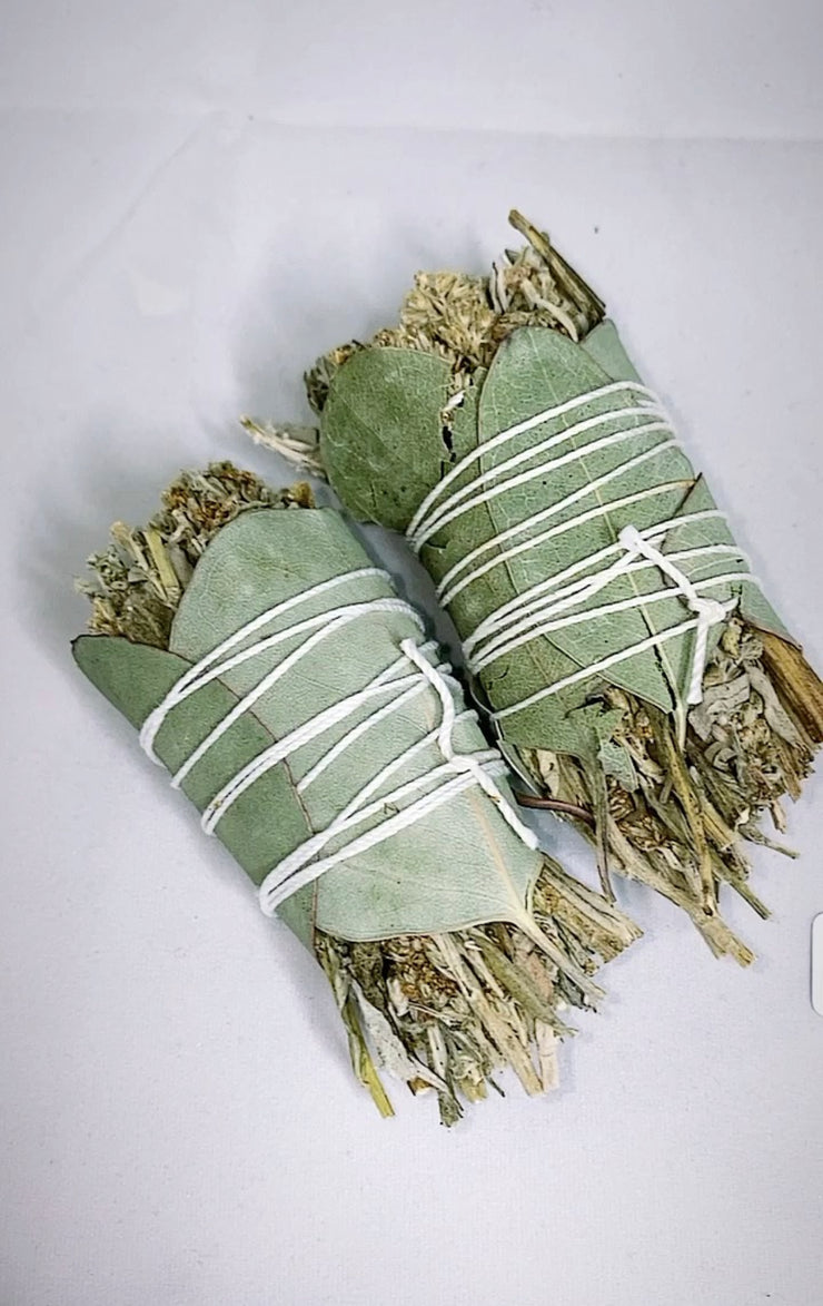 (BLACK SAGE) Mini Mugwort and Eucalyptus Single Bundle - The Honey Throne